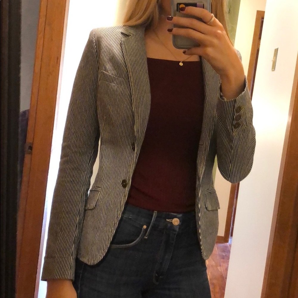 Jean striped Blazer